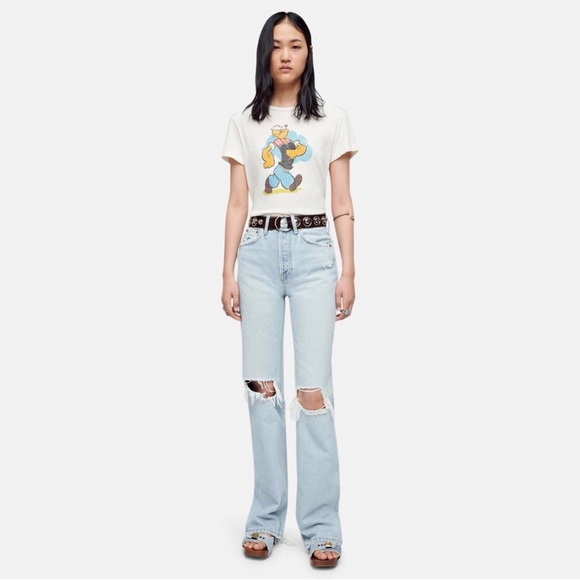 NWT RE/DONE Originals 90s High Rise Loose in Nu Disco Destroy size 26 - Picture 2 of 8